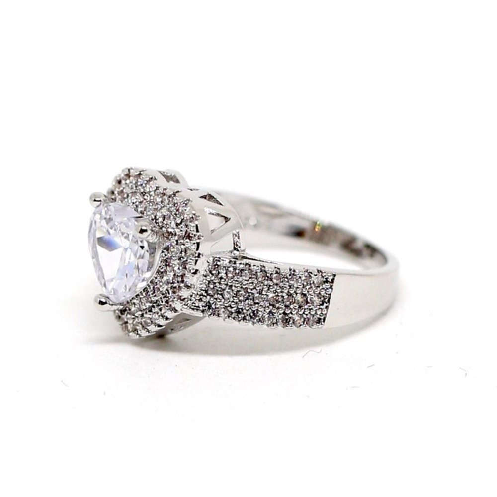 Jenna Jameson Silver Heart Ring - Picture 7 of 12